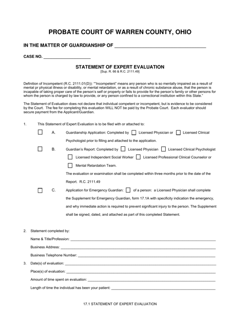 Form 17.1  Printable Pdf