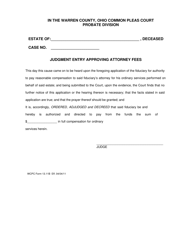 WCPC Form 13.11A Application to Pay Attorney Fees - Warren County, Ohio, Page 2