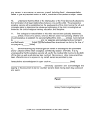 Form 19.6 Acknowledgment of Natural Parent - Warren County, Ohio, Page 3