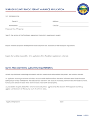 Warren County Flood Permit Variance Application - Warren County, Ohio, Page 2