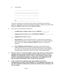 Form WA-3 Subdivision Public Improvement Performance and Maintenance Security Agreement - Water and/or Sanitary Sewer - Warren County, Ohio, Page 5