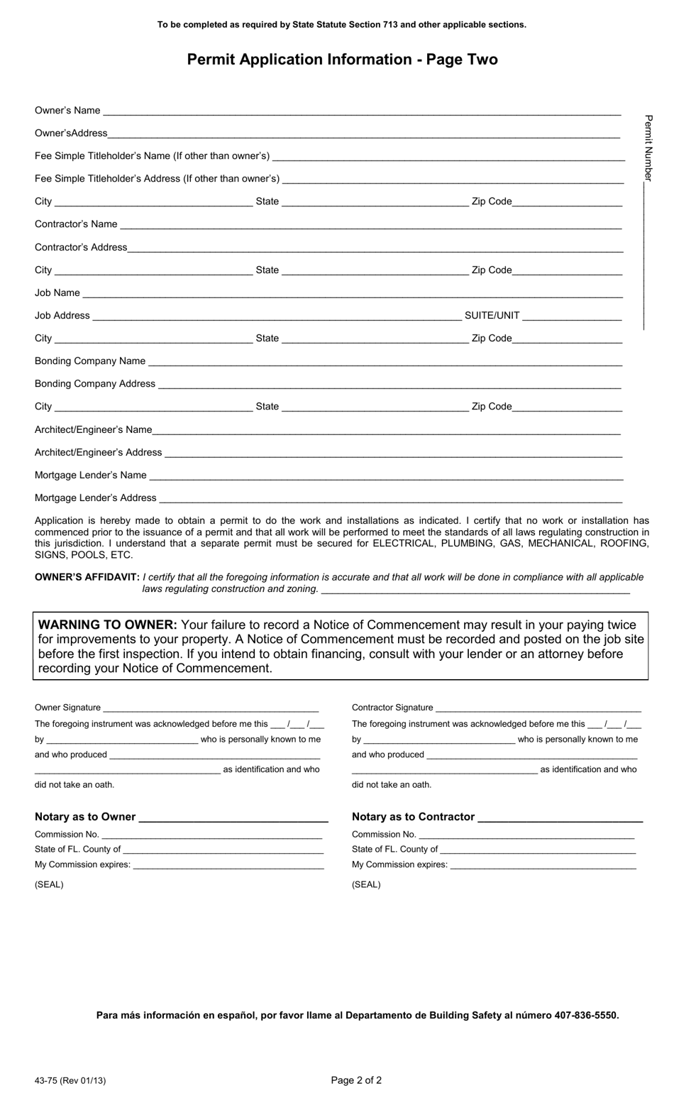 Form 23-14 - Fill Out, Sign Online and Download Fillable PDF, Orange ...