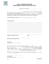 Commercial Deferred Impact Fee Application - Orange County, Florida, Page 3