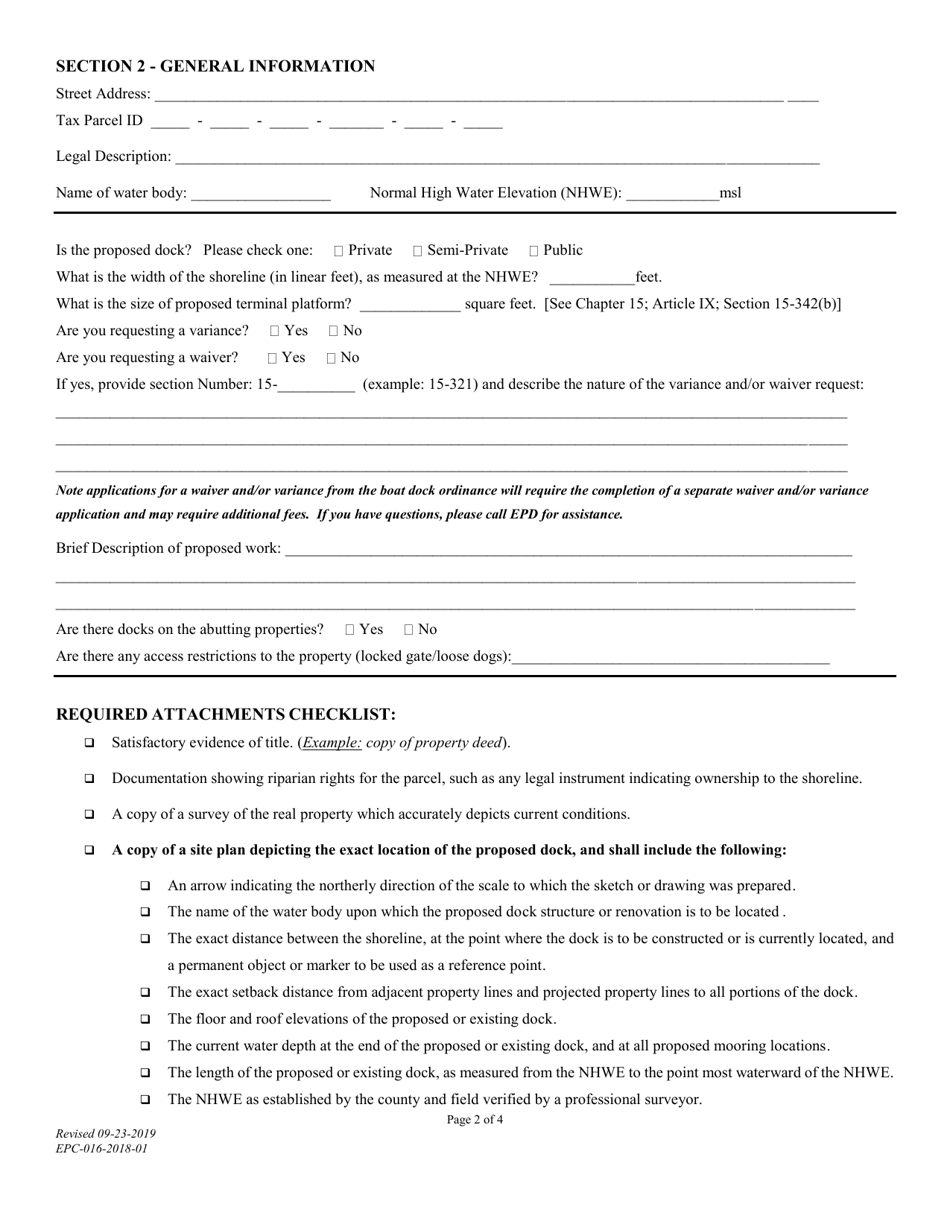 Form Epc 016 2018 01 Fill Out Sign Online And Download Fillable Pdf Orange County Florida 8140