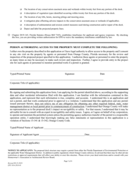 Form EPC-016-2018-01 &quot;Application to Construct a Dock&quot; - Orange County, Florida, Page 3