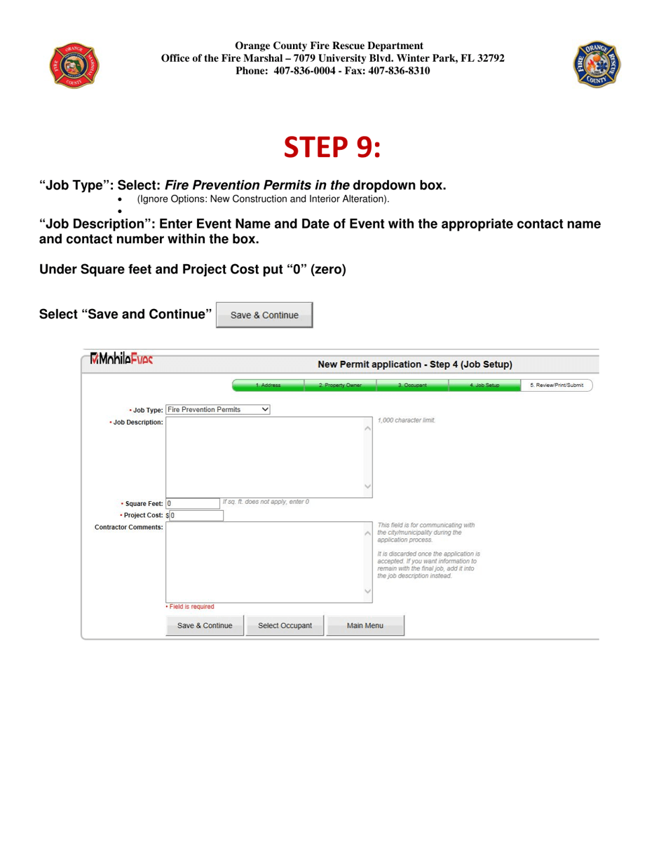 Permit Application for Trade Shows  Conventions - Orange County, Florida, Page 5