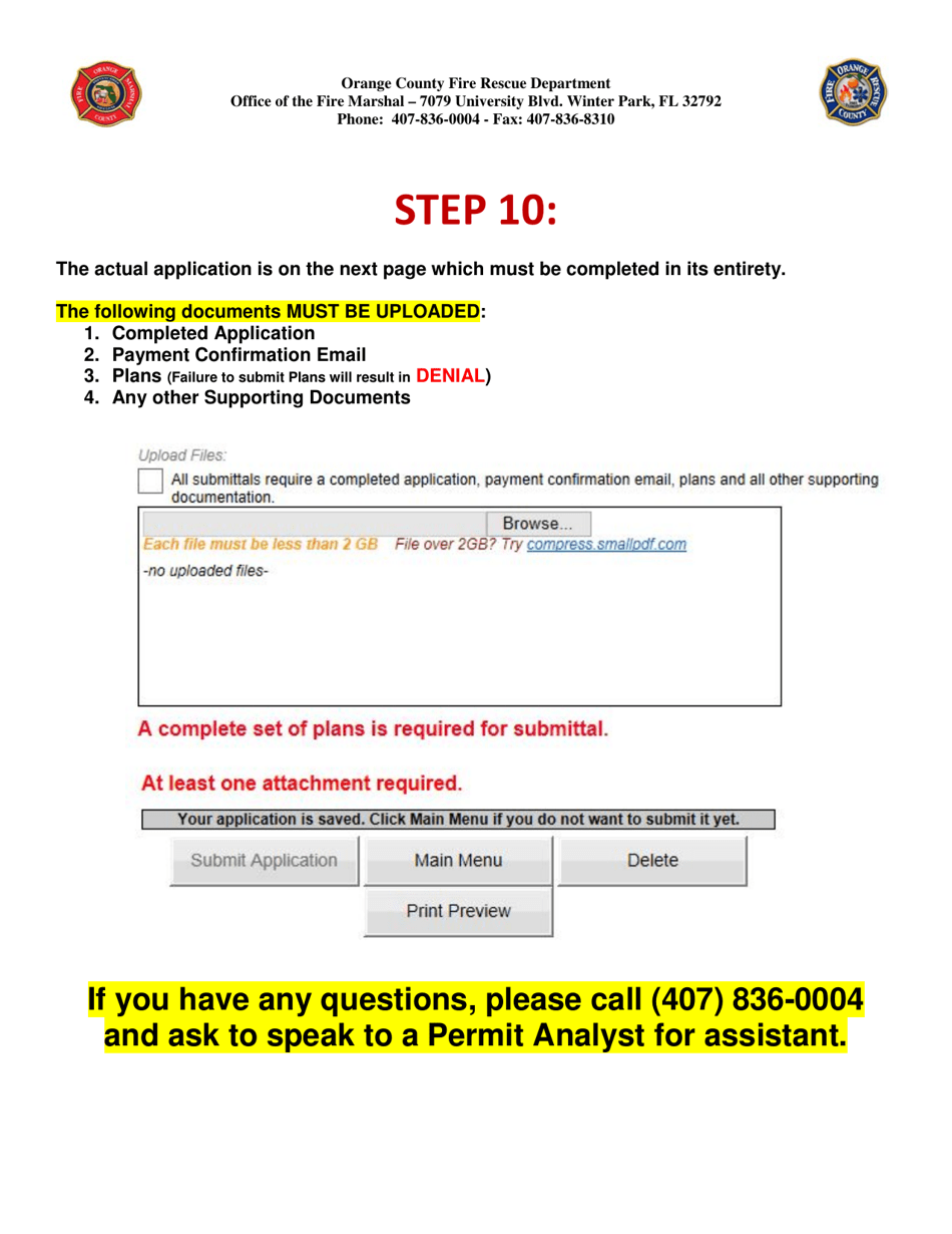 Permit Application for Trade Shows  Conventions - Orange County, Florida, Page 6