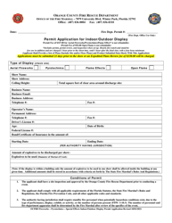 Permit Application for Indoor/Outdoor Display - Orange County, Florida, Page 4