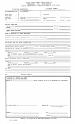 Form 17-25 Permit Application for Excavation - Fill - Mass Grading - Orange County, Florida, Page 2