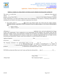 Application - Medical Marijuana Treatment Center (Mmtc) Facility - Orange County, Florida, Page 2