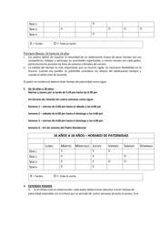 Formulario DR610.1 Guias Para El Tiempo De Paternidad - Butler County, Ohio (Spanish), Page 4