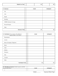 Form DR602C Affidavit of Expenses - Butler County, Ohio, Page 4