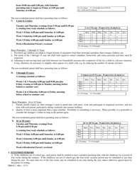 Form DR610.1 Guidelines for Parenting Time - Butler County, Ohio, Page 2