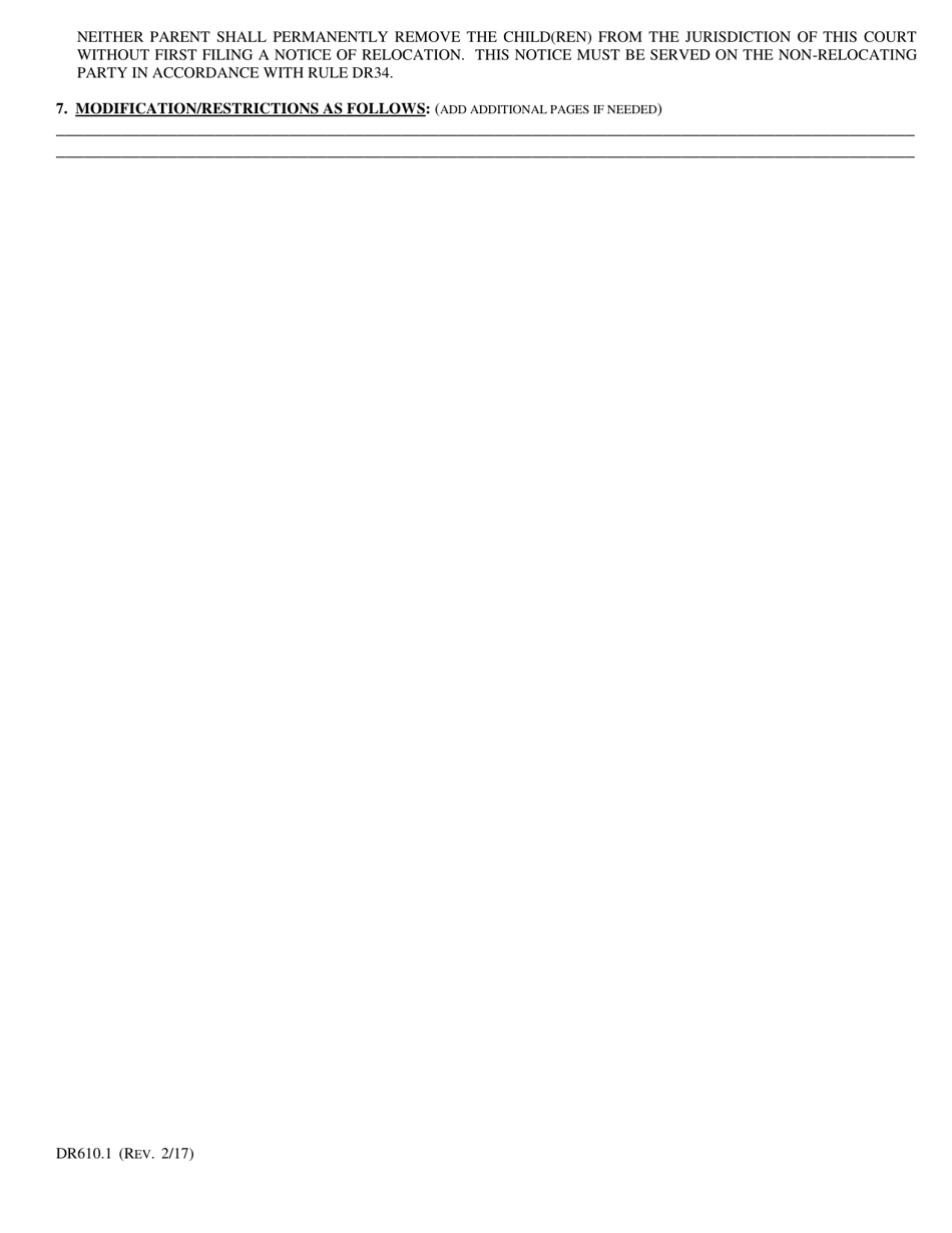 Form DR610.1 Guidelines for Parenting Time - Butler County, Ohio, Page 4