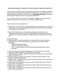 Form CLK/CT5 Cover Sheet for Family Court Cases - Miami-Dade County, Florida, Page 3