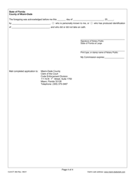 Form CLK/CT.364 Hearing Officer Application - Miami-Dade County, Florida, Page 4