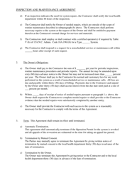 Inspection and Maintenance Agreement - Wake County, North Carolina, Page 2