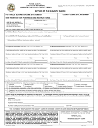 Form ACR500 Fictitious Business Name Statement - County of Riverside, California, Page 4
