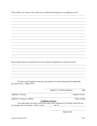Criminal Record Sealing Application - Franklin County, Ohio, Page 2