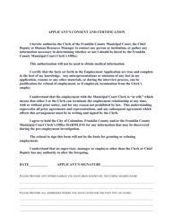 Employment Application - Franklin County, Ohio, Page 5