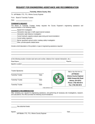 Document preview: Request for Engineering Assistance and Recommendation - Athens County, Ohio