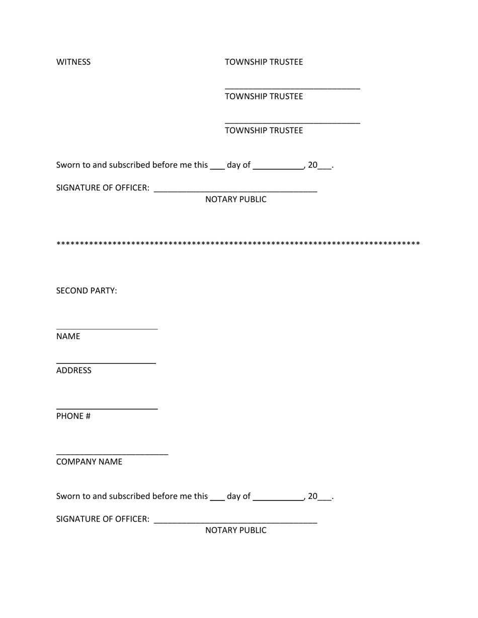 Road Repair Agreement - Athens County, Ohio, Page 3