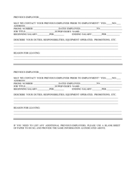 Application for Employment - Athens County, Ohio, Page 3