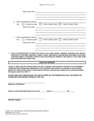 Form 10.01-F Information for Parenting Proceeding Affidavit (R.c. 3127.23(A)) - Franklin County, Ohio, Page 4