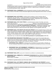 Form 10.01-H Domestic Violence Civil Protection Order (Dvcpo) Ex Parte - Franklin County, Ohio, Page 3
