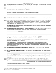 Form 10.01-H Domestic Violence Civil Protection Order (Dvcpo) Ex Parte - Franklin County, Ohio, Page 4