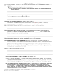 Form 10.01-H Domestic Violence Civil Protection Order (Dvcpo) Ex Parte - Franklin County, Ohio, Page 5