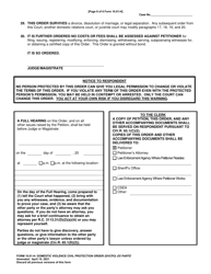 Form 10.01-H Domestic Violence Civil Protection Order (Dvcpo) Ex Parte - Franklin County, Ohio, Page 6
