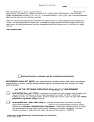 Form 10.01-Q Dating Violence Civil Protection Order (Dtcpo) Ex Parte - Franklin County, Ohio, Page 2
