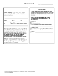 Form 10.01-Q Dating Violence Civil Protection Order (Dtcpo) Ex Parte - Franklin County, Ohio, Page 5
