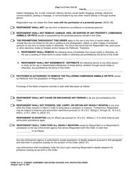 Form 10.01-S Consent Agreement and Dating Violence Civil Protection Order - Franklin County, Ohio, Page 3