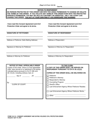 Form 10.01-S Consent Agreement and Dating Violence Civil Protection Order - Franklin County, Ohio, Page 5