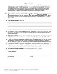 Form 10.01-J Consent Agreement and Domestic Violence Civil Protection Order - Franklin County, Ohio, Page 6
