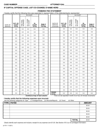 Form E1701 Motion, Entry, and Certification for Appointed Counsel Fees - Franklin County, Ohio, Page 2