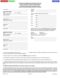 Document preview: Form 15 (E1190) Magistrate's Order/Order to Seek Employment Notices to Obligor and Obligee and Notices to Insurer - Franklin County, Ohio