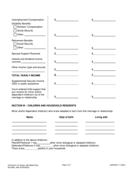 Form eDR5220 Affidavit of Basic Information, Income, and Expenses - Franklin County, Ohio, Page 3