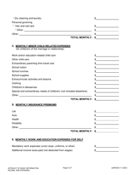 Form eDR5220 Affidavit of Basic Information, Income, and Expenses - Franklin County, Ohio, Page 5