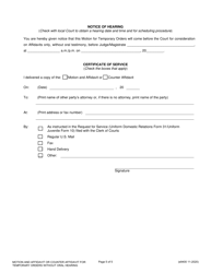 Form E9400 Motion and Affidavit or Counter Affidavit for Temporary Orders Without Oral Hearing - Franklin County, Ohio, Page 5
