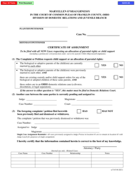Document preview: Form E7145 Certificate of Assignment - Franklin County, Ohio
