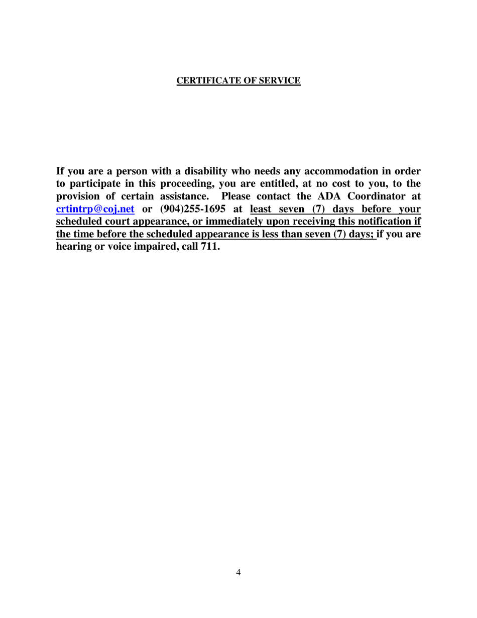 Notice of Video Conferencing Hearing Using Zoom Before General Magistrate - Clay County, Florida, Page 4