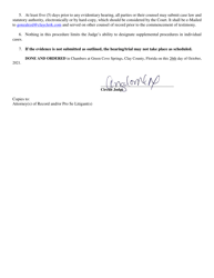 Standing Order on in-Person Hearings - Judge Cox - Clay County, Florida, Page 2