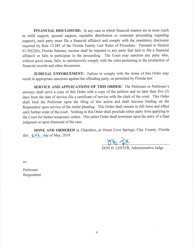 Standing Family Law Court Order - Clay County, Florida, Page 5