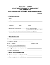Application for Development of Regional Impact Amendment - Okaloosa County, Florida, Page 5