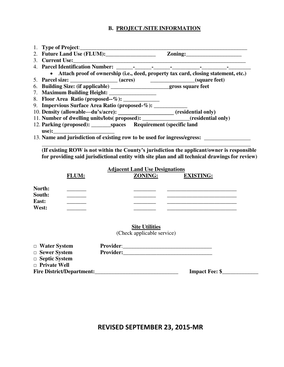 Application for Concurrency Compliance  Development Order Review - Okaloosa County, Florida, Page 7