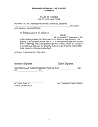 Application for Variance - Okaloosa County, Florida, Page 7