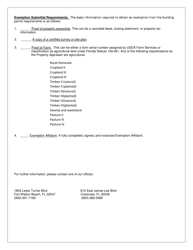 Exemption for Nonresidential Farm Building - Okaloosa County, Florida, Page 2